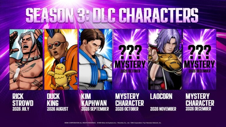 Fatal Fury: City of the Wolves revela personagens da Temporada 3 de DLC