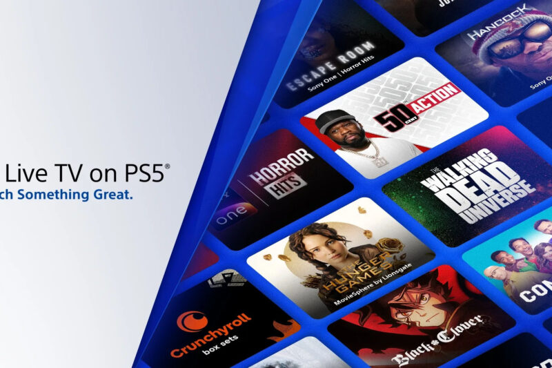Sony lança Live TV no PS5 com mais de 100 canais gratuitos e suporte a anúncios