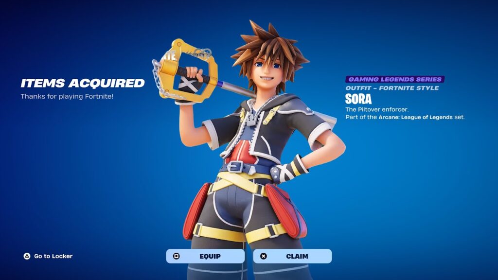 Sora de Kingdom Hearts chega ao Fortnite, mas visual da skin divide jogadores 2 Kingdom Hearts