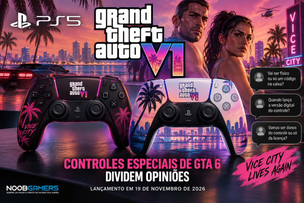 GTA 6 ganha dois controles DualSense especiais para PS5, mas anúncio divide os jogadores 2 DualSense