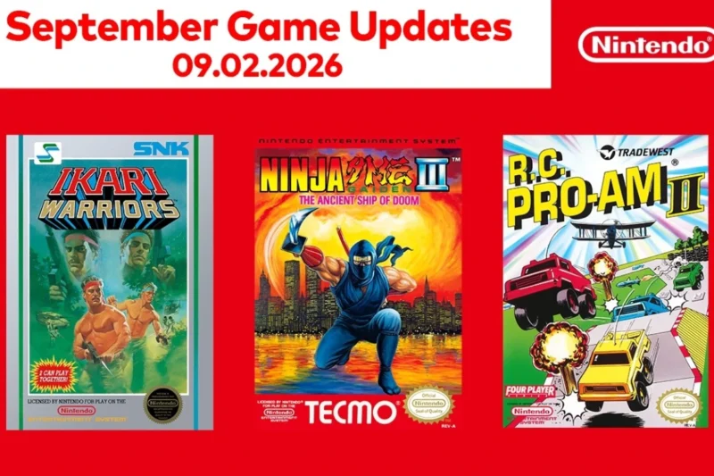 Nintendo Classics recebe três jogos clássicos de NES, incluindo Ninja Gaiden III e Ikari Warriors